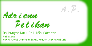 adrienn pelikan business card